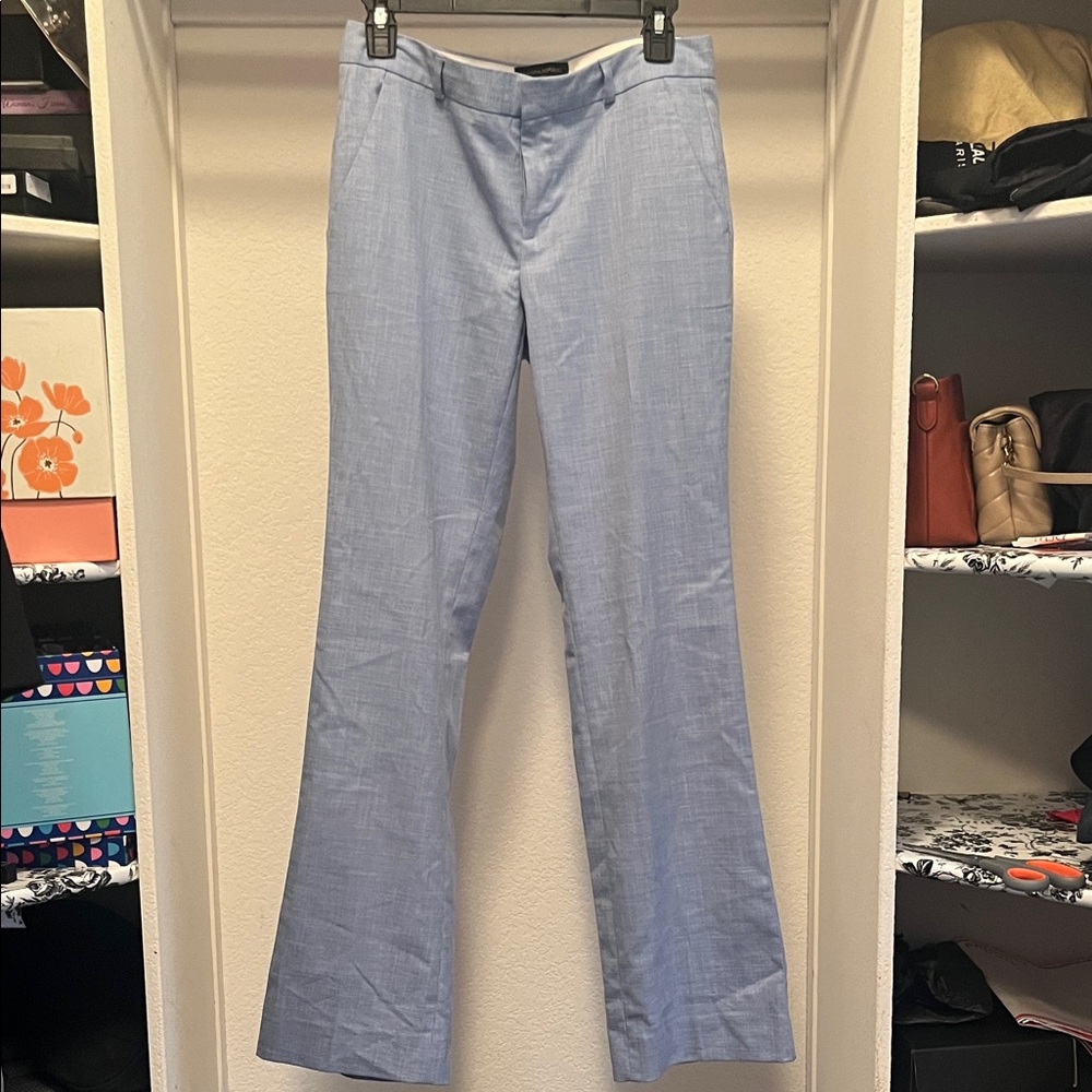 Banana Republic Logan Trousers size 4 chambray blue tailored office